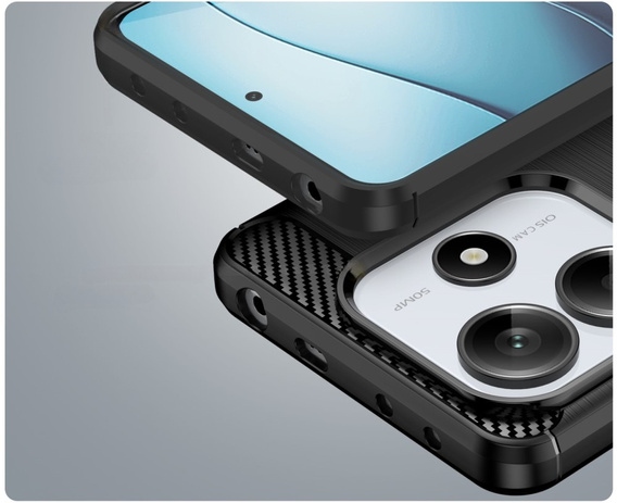 Case for Xiaomi Redmi Note 14 5G, Carbon, black