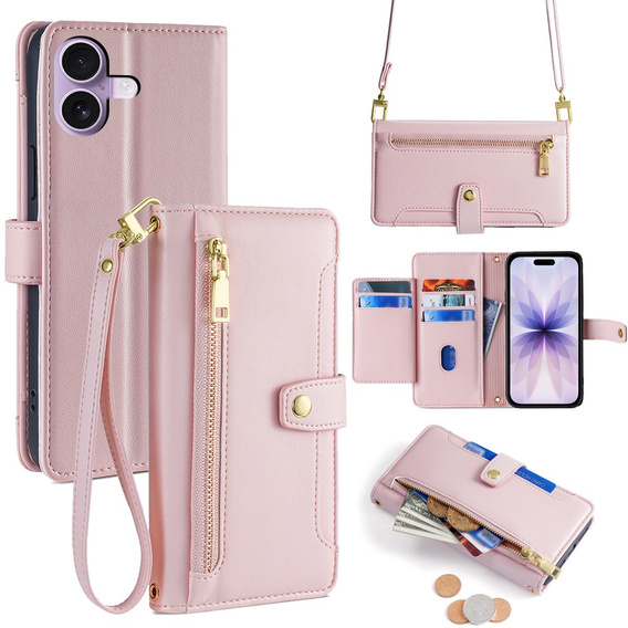 Flip case with zip pocket for iPhone 17