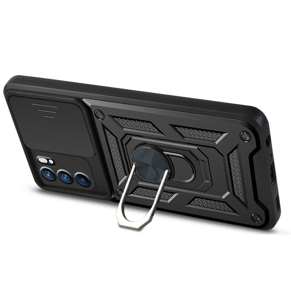 Case for Oppo Reno 6 5G, CamShield Slide, black