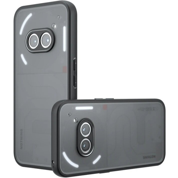 Case for Nothing Phone 2a, Fusion Hybrid, with camera protection, matt / black
