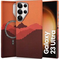 MagSafe's Samsung Galaxy S23 Ultra Case, Carbon Fiber, orange