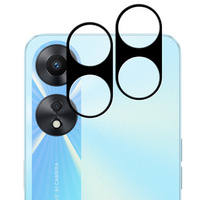 2x ERBORD tempered glass for camera to Oppo A78 5G, black
