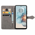 Flip case for Motorola Moto G24 / G24 Power / G04, Mandala, grey