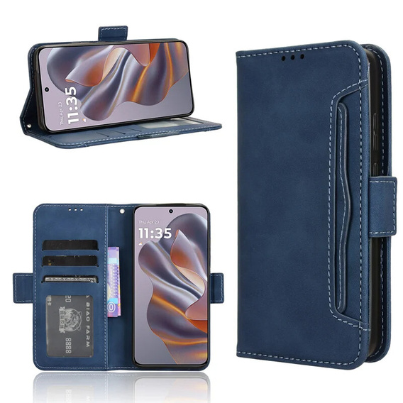 Flip case for Motorola Edge 50 Neo / Motorola ThinkPhone 25, Card Slot, dark blue