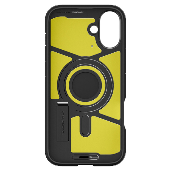 Spigen case for iPhone 16 Plus, Tough Armor Mag MagSafe, black + 9H Tempered Glass
