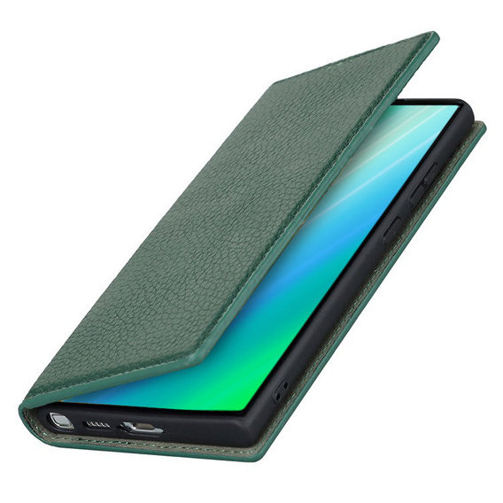 Leather case for Samsung Galaxy S23 Plus, ERBORD Grain Leather, green