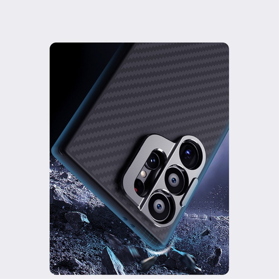 Nillkin Armored Case for Samsung Galaxy S24 Ultra, Carboprof Case, for Magsafe, black