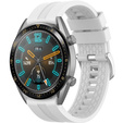 22mm Silicone strap with buckle for Huawei Watch GT / Watch GT2 - White