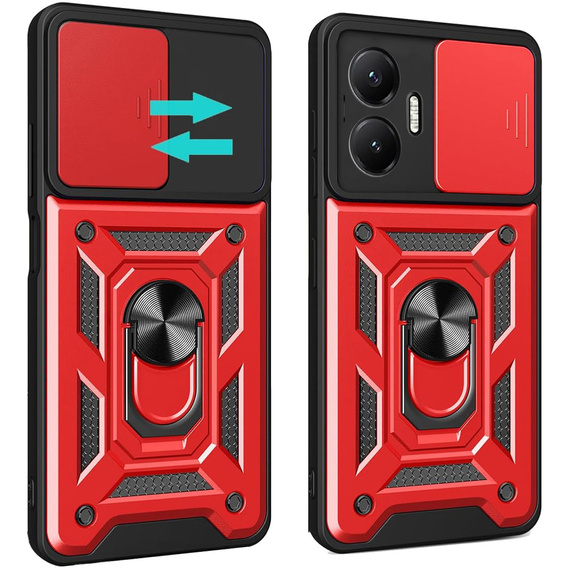 Case for Xiaomi Poco F7, CamShield Slide, red