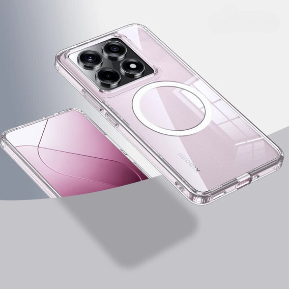 Case for Xiaomi 14T, Fusion Hybrid, for MagSafe, transparent