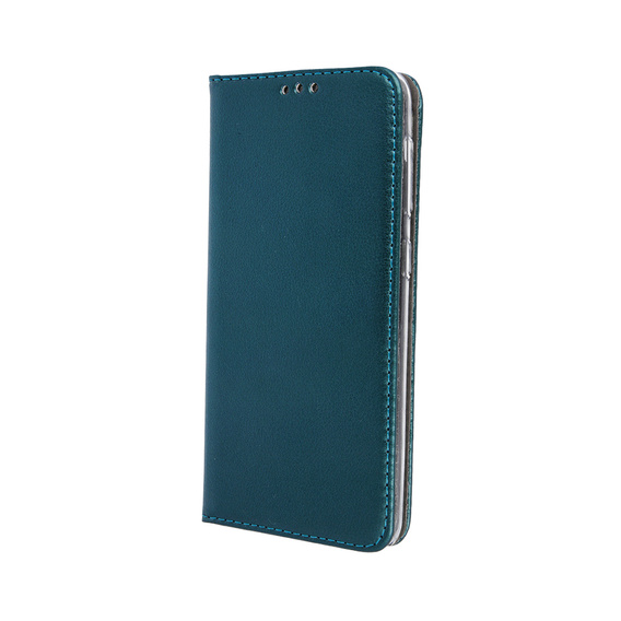 Flip case for Samsung Galaxy A54 5G, Smart Magnetic, dark green + 9H glass