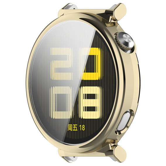 2-in-1 Case with Screen Protector for Huawei Watch GT 5 Pro 42mm, gold