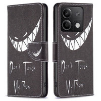 Flip case for Xiaomi Redmi Note 13 5G, Wallet, Don't Touch My Phone black