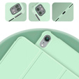 Case for iPad 10.9 2022 10 Gen, Smart Pencil, with space for stylus, green