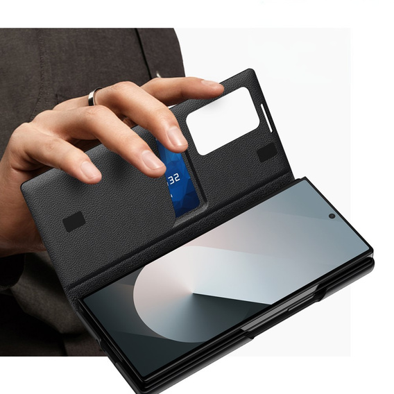 Flip case for Samsung Z Fold6 5G, Smart View Wallet, black