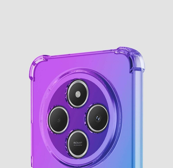 Case for Xiaomi Redmi 14C / Xiaomi Poco C75, Gradient Dropproof, Purple / blue