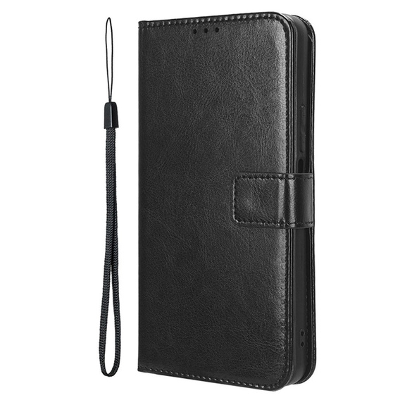 Flip case for Xiaomi Redmi 14C / Xiaomi Poco C75, Crazy Horse Wallet, black