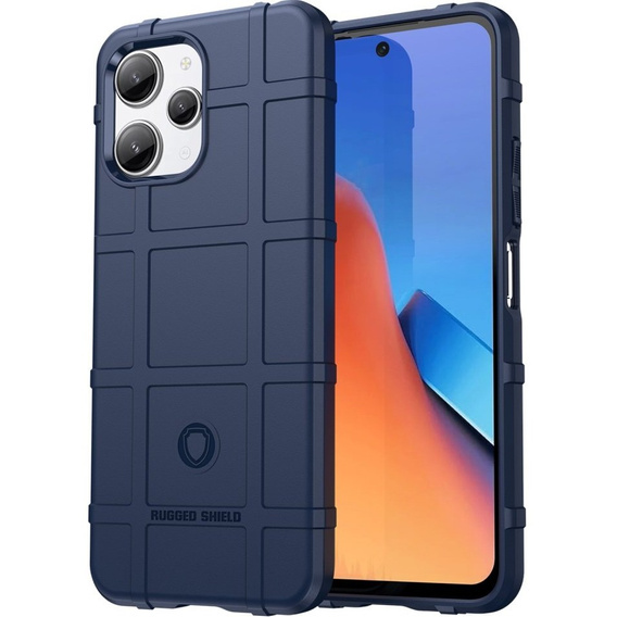 Case for Xiaomi Redmi 12 4G, Rugged Shield, blue