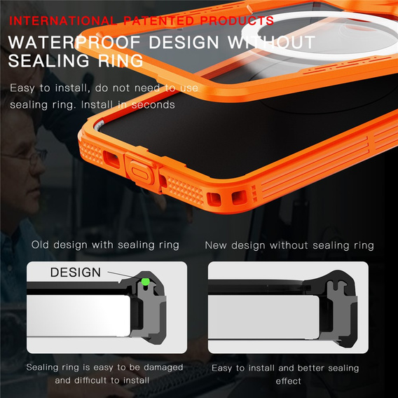 REDPEPPER waterproof case for Samsung Galaxy S26, orange