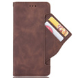 Flip case for Honor 70 5G, Card Slot, brown