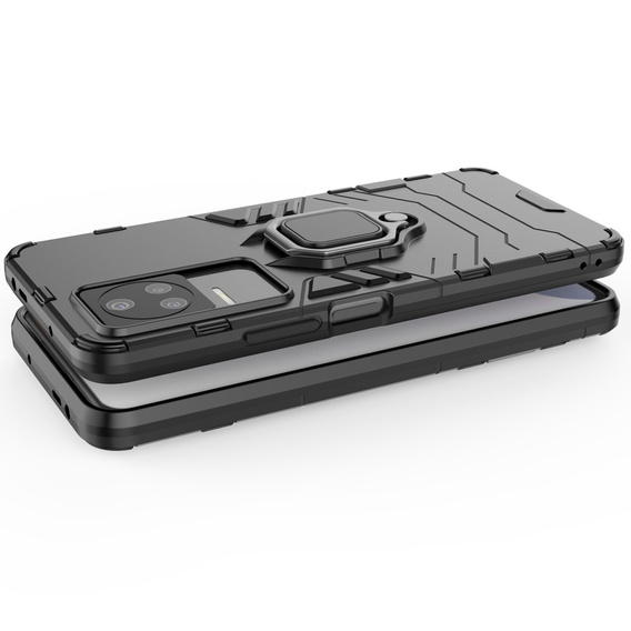 Case for Xiaomi Poco F4 5G, Kickstand Ring, black