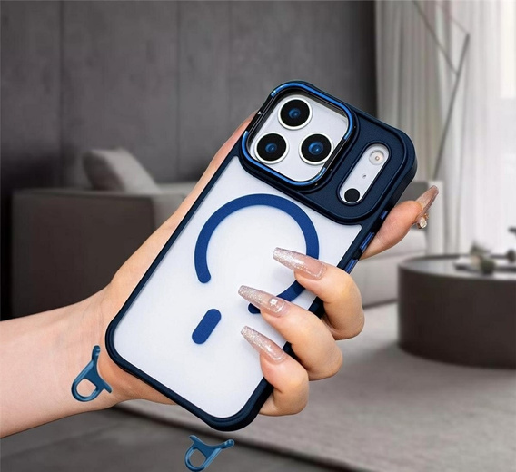 Case with stand and detachable lanyard, for MagSafe for iPhone 17 Pro Max