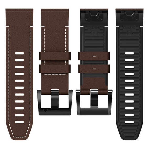 Quickfit leather strap for Garmin Fenix 5/6/6 PRO/7 Forerunner 965/955/945
