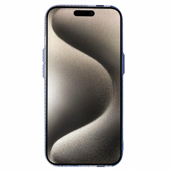 MagSafe's iPhone 15 Case, Carbon Fiber, blue