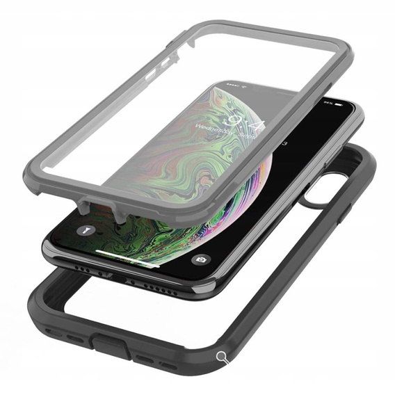 Case for iPhone X/XS, Shockproof, with film, black