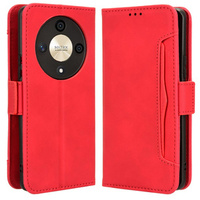 Flip case for Honor Magic 6 Lite 5G, Card Slot, red