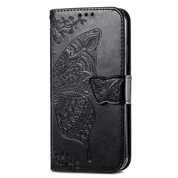 Flip case for Motorola Edge 40 Neo, Butterfly, black