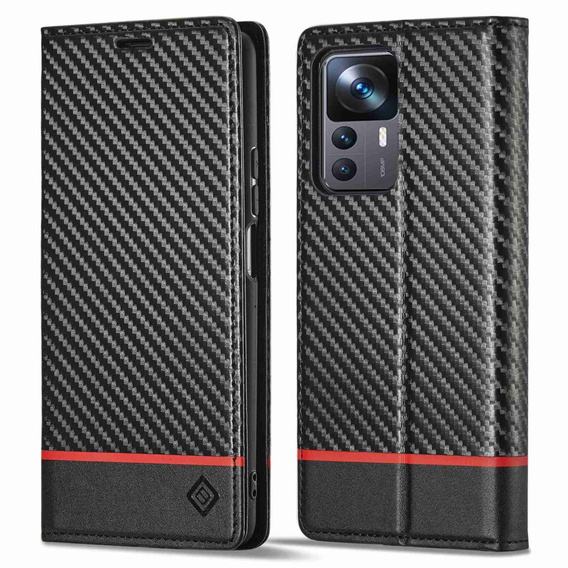 Flip case for Xiaomi 12T / 12T Pro, LC.IMEEKE, black