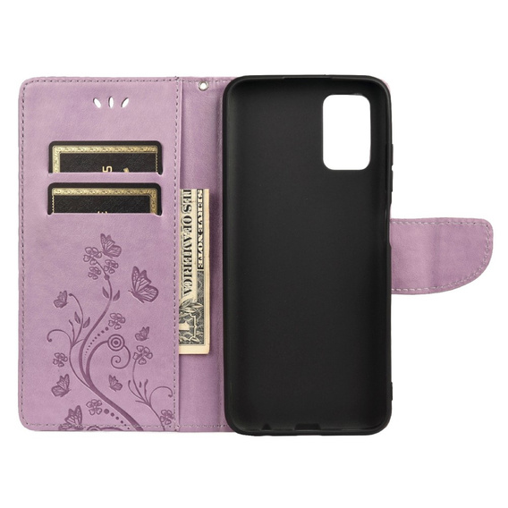 Flip case for Xiaomi Redmi 10, Butterfly, purple