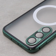 Magnetic Dual Glass MagSafe case for Samsung Galaxy S23, green