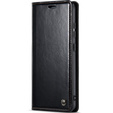 CASEME flip case for Samsung Galaxy A52/A52s, Waxy Textublack, black
