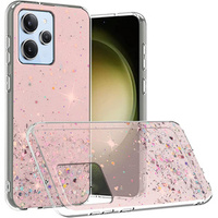 Case for Xiaomi Redmi 12, Glittery, pink