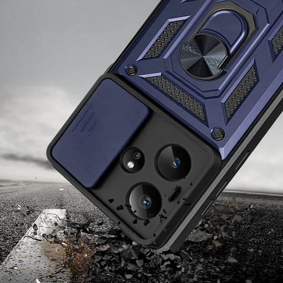 Case for Realme GT 7 / 7T, CamShield Slide, blue