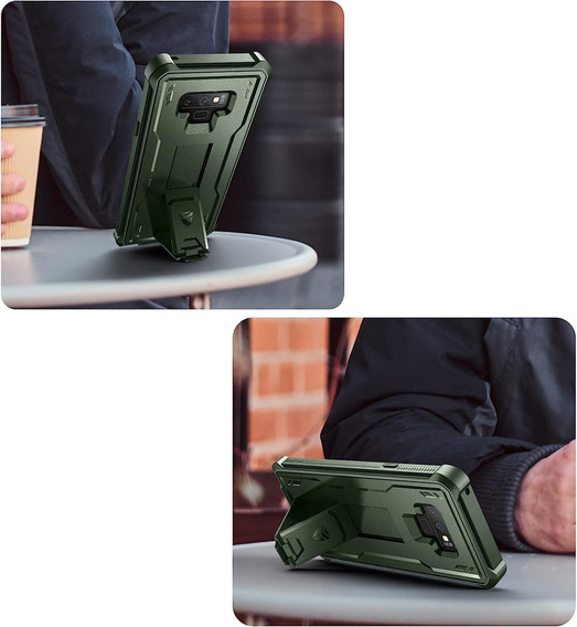 Armored case for Samsung Galaxy Note 9, Dexnor Full Body, green