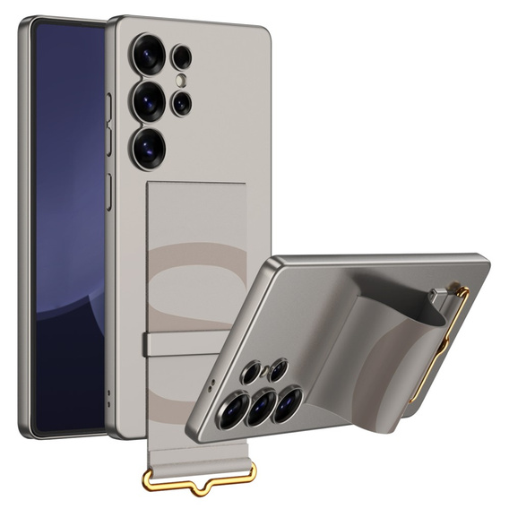 Case for Samsung Galaxy S25 Ultra, GKK Strap Case, titanium grey