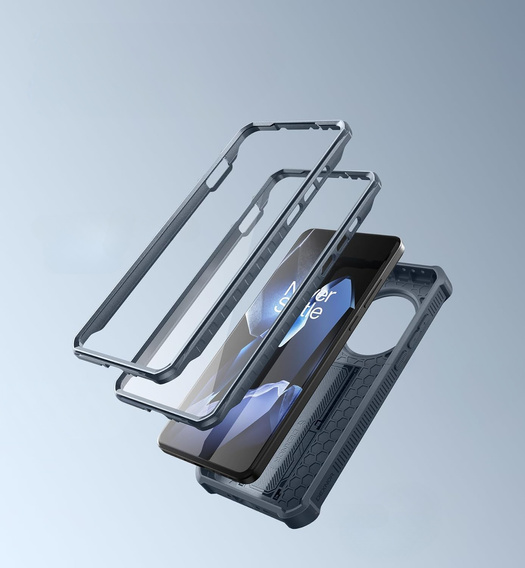 Armored case for OnePlus 13, Dexnor Full Body (Two Frames), blue