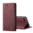 CASEME case for iPhone 7/8/SE 2020/SE 2022, Leather Wallet Case, maroon