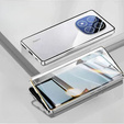 Case for Xiaomi Redmi Note 14 Pro+, Magnetic Dual Glass, silver