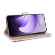 Crossbody Leather Wallet flip case for Oppo Reno 13 Pro 5G, pink