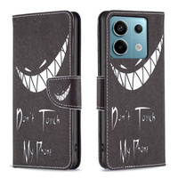 Flip case for Xiaomi Redmi Note 13 Pro 5G, Wallet, Don't Touch My Phone black