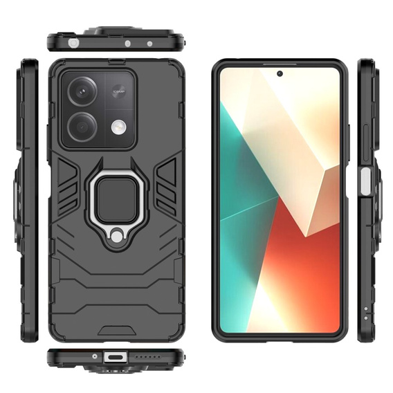 Case for Xiaomi Redmi Note 13 5G, Kickstand Ring, black