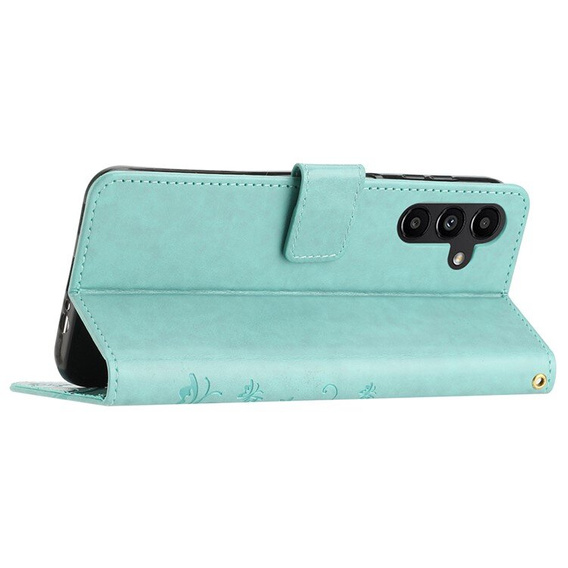 Flip case for Samsung Galaxy A55 5G, Wallet, Butterfly, purple