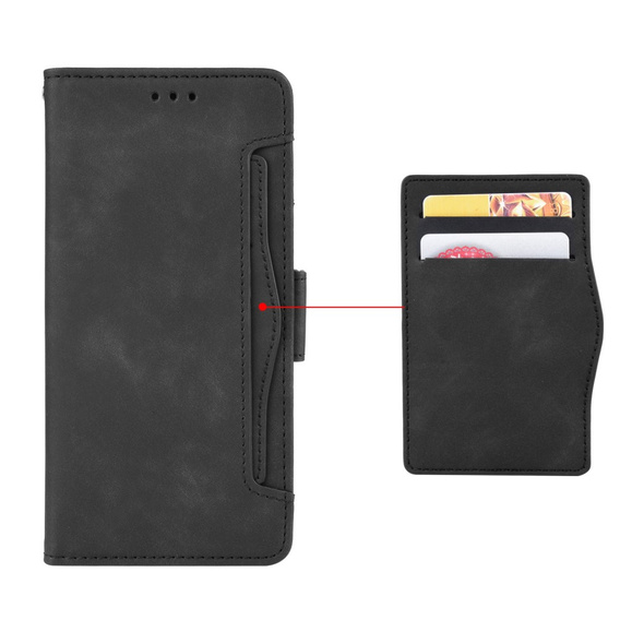 Flip case for Vivo V50 Lite 4G / 5G, Card Slot, black