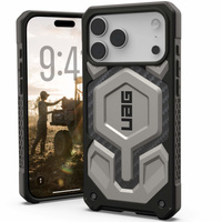 Urban Armor Gear case for iPhone 17 Pro Max, Monarch Pro Kevlar MagSafe, Titanium