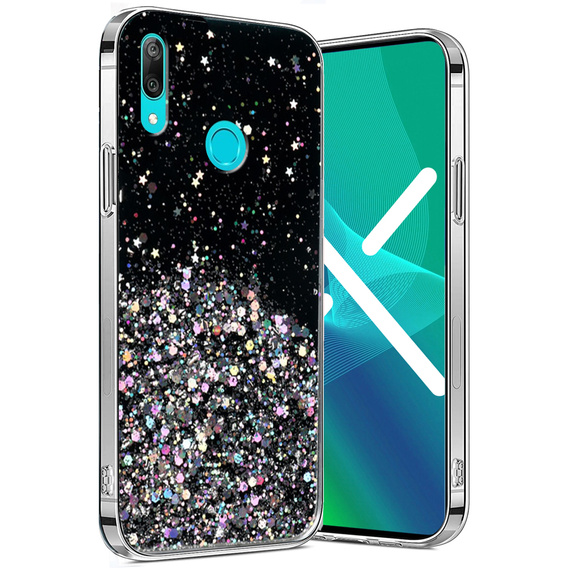 Case for Huawei Y6 2019 / Honor 8A, Glittery, black