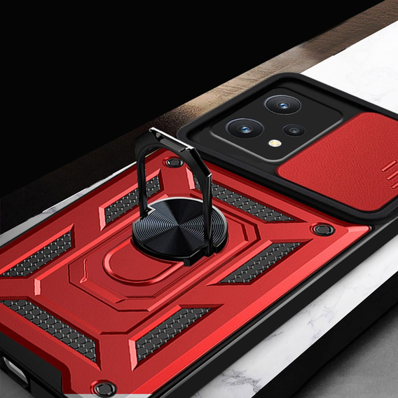 Case for Realme 9 Pro / OnePlus Nord CE 2 Lite 5G, CamShield Slide, red